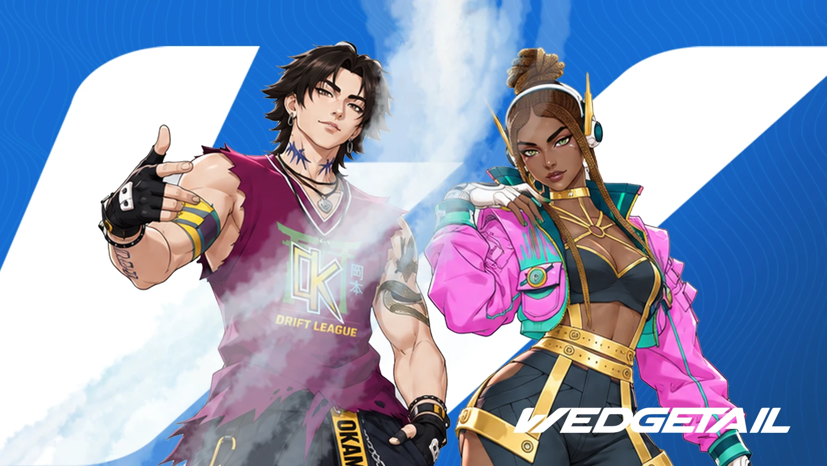 Dois pilotos do torneio posando lado a lado